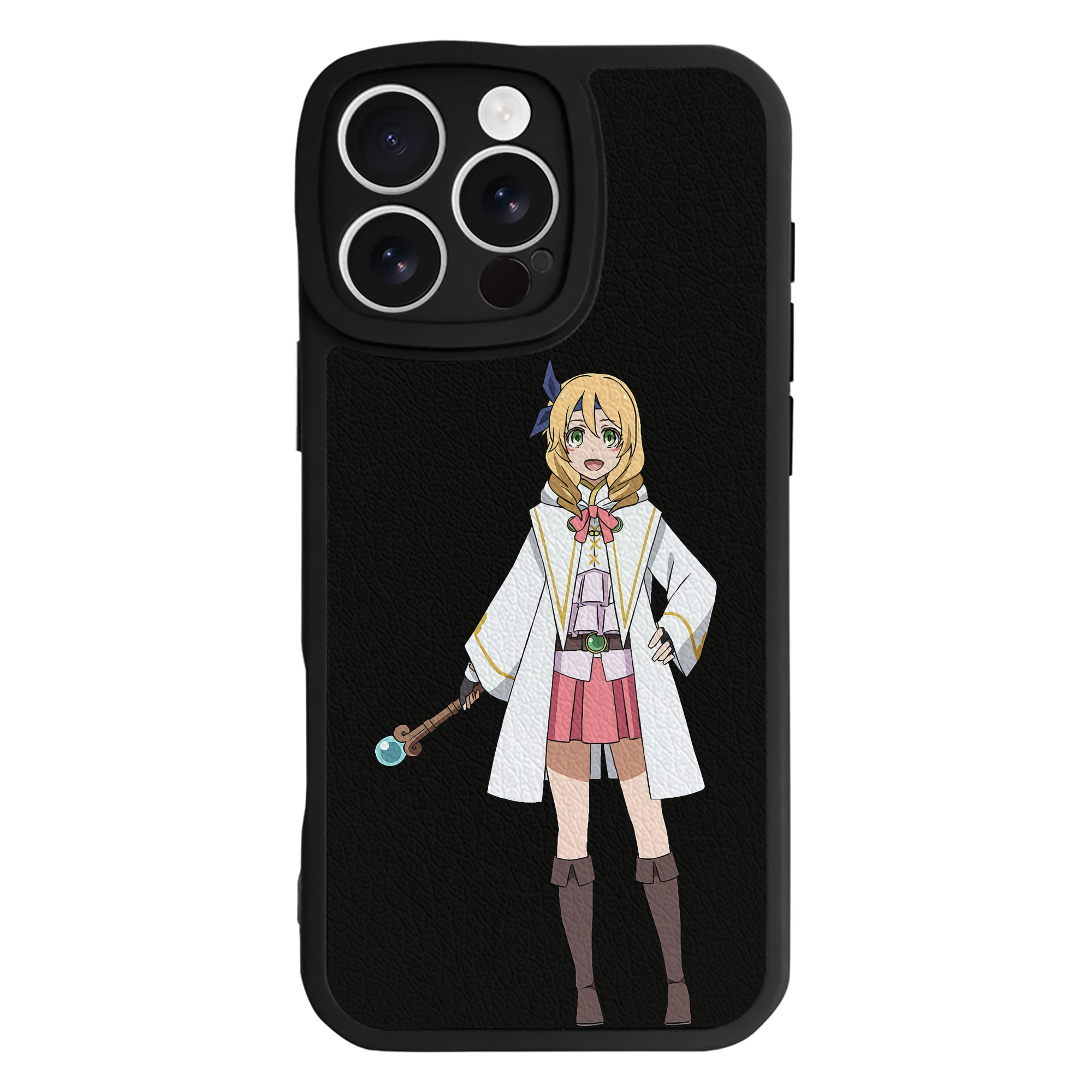 （画像用） 転スラ Regarding Reincarnated to Slime 【iPhone 16シリーズ対応】シリコンスマホケース（レザー調） 材質：シリコン
